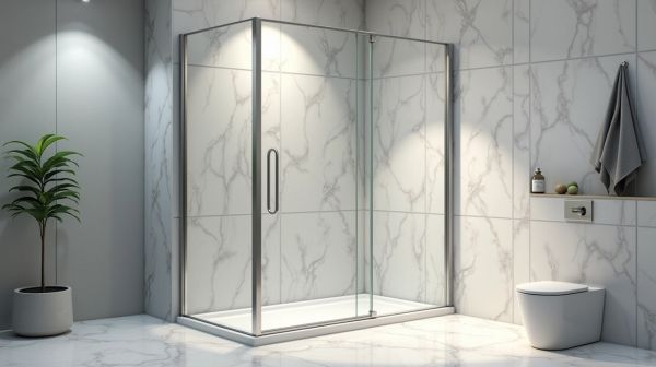 Choisissez la porte de douche adaptée à votre espace et style